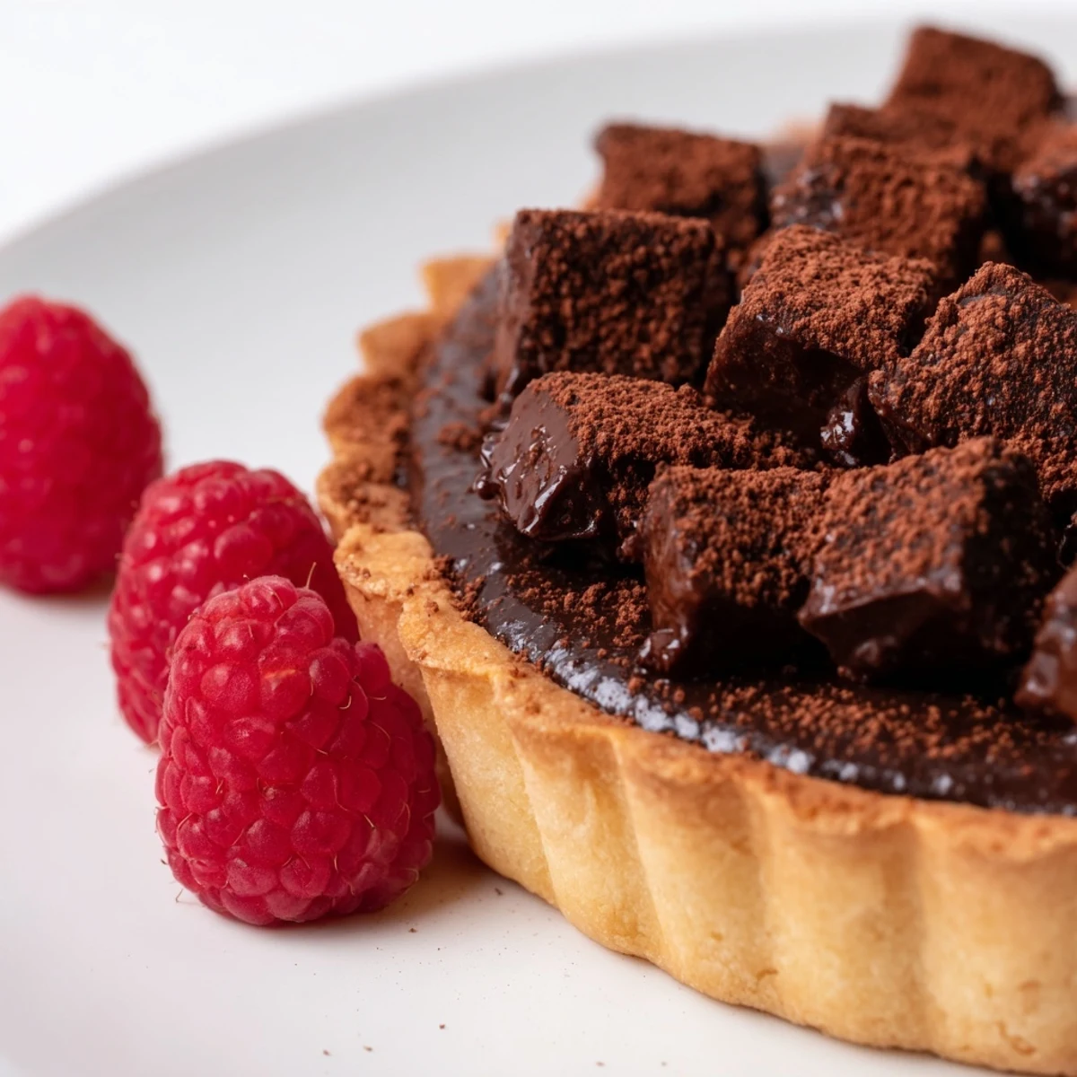 Decadent Dark Chocolate Brownie Tart