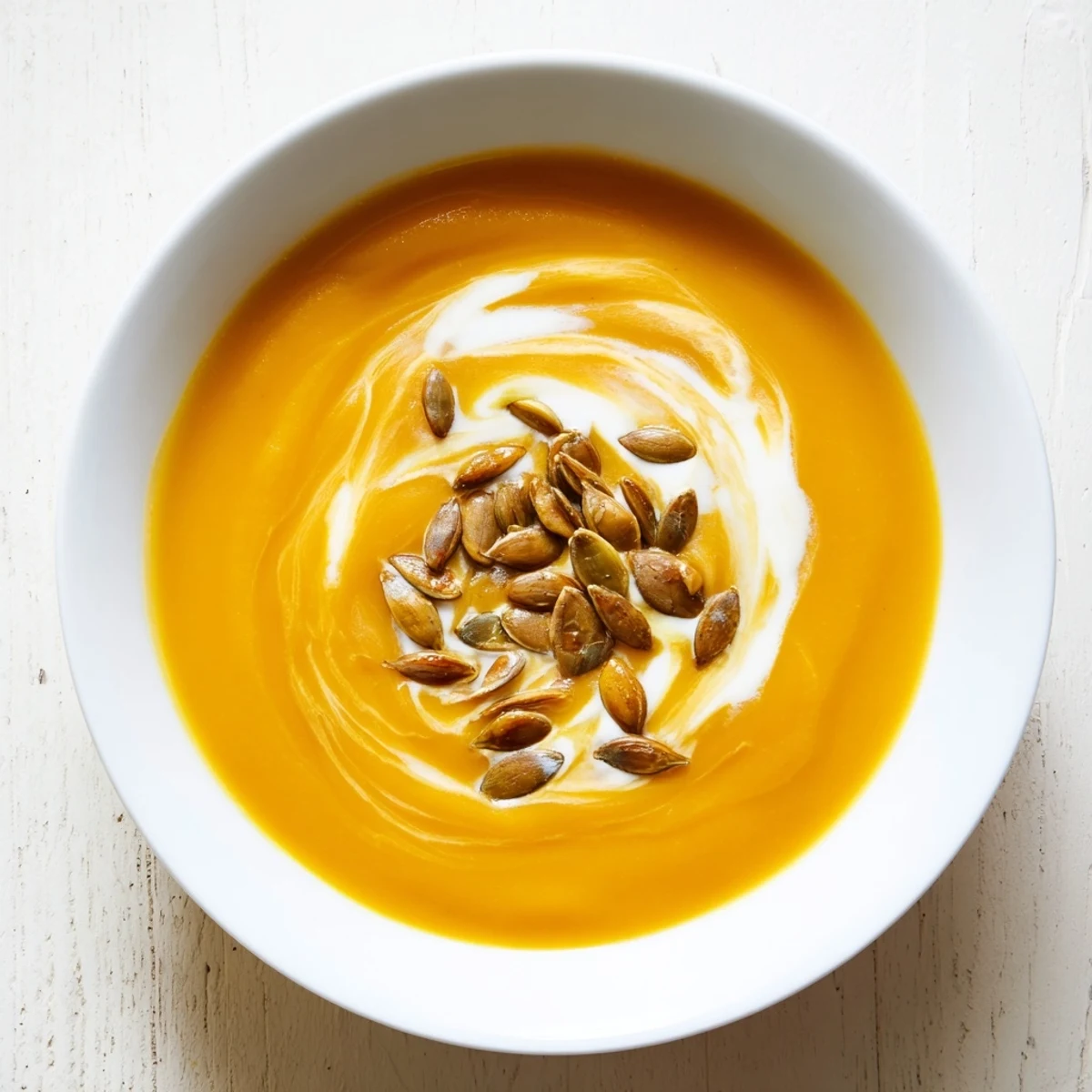 Enjoy a spoonful of rich, flavorful Creamy Roasted Pumpkin Soup, a comforting autumn favorite.