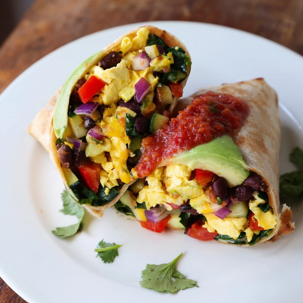 Veggie-Loaded Breakfast Burrito