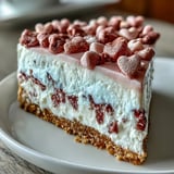 Colorful Candy Hearts Fake Cake served chilled, decorated with pastel conversation hearts and rainbow sprinkles.