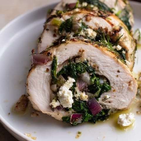 Spinach Feta Stuffed Chicken