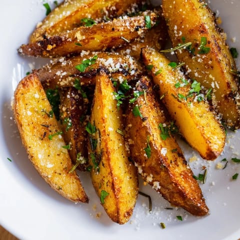 Rosemary Parmesan Potato Wedges