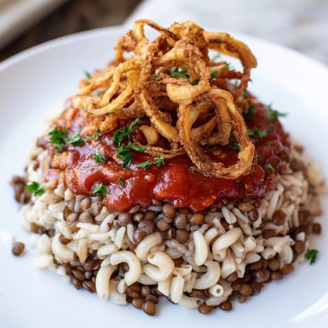 Egyptian Koshari Layered Dish