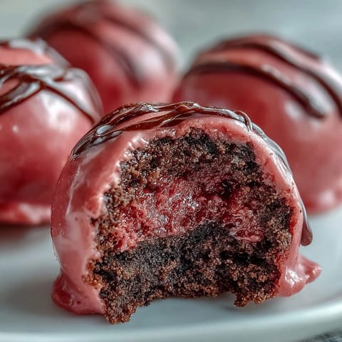 Craving a sweet bite, these Oreo Truffle Balls with Pink Candy Coating offer a creamy, chocolatey center. 