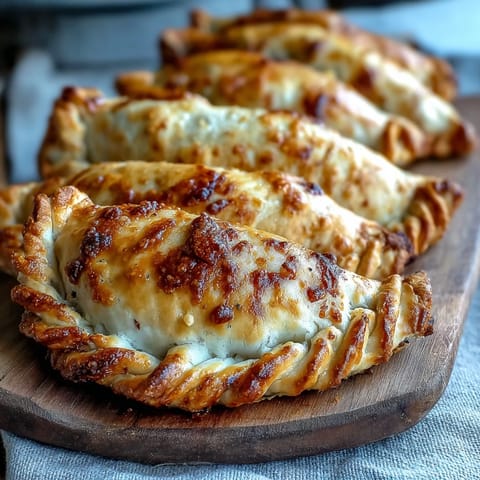 Golden air-fried Guava and Cheese Empanadas with flaky crusts and a sweet, creamy filling.