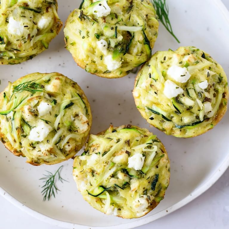 Freshly baked Savory Zucchini and Feta Muffins, piled high on a cooling rack for appetizer enjoyment.