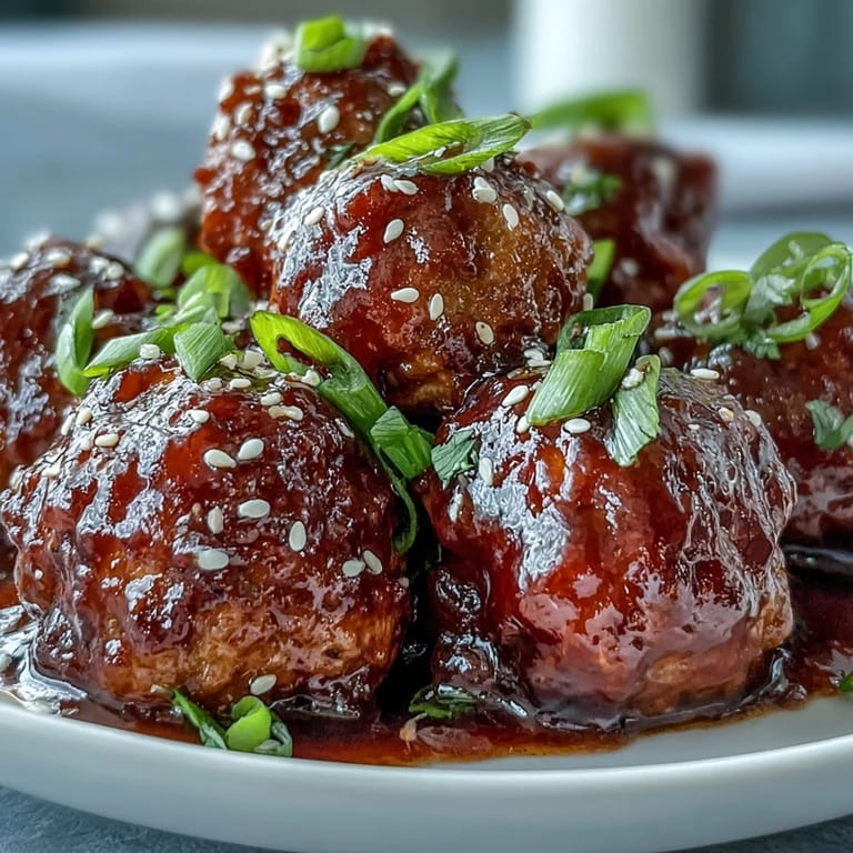 Tender sweet and sour meatballs served from a crock pot, garnished with sesame seeds and ready for party appetizer toothpicks.