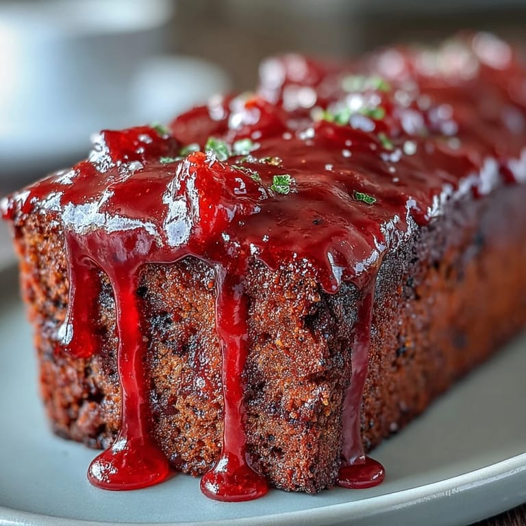 Golden-brown Blood Orange Loaf Cake with Poppy Seeds and Marzipan, showcasing zesty citrus zest and delicate seeds, presented on a white ceramic platter with tea.