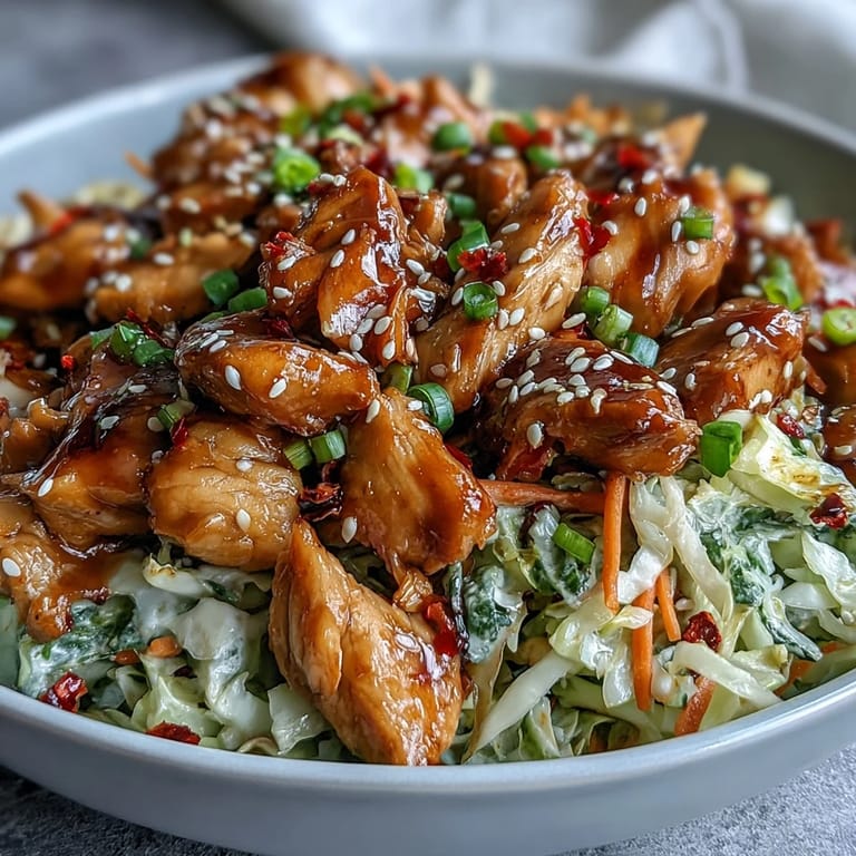 Stir-fried cabbage and tender chicken tossed in a tangy soy-sesame glaze make this vibrant Egg Roll Bowls with Chicken and Cabbage a satisfying, crunchy main dish.