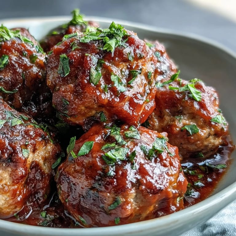 Classic Italian-American slow cooker meatballs in marinara, bursting with flavor and ideal for appetizers or pasta night.
