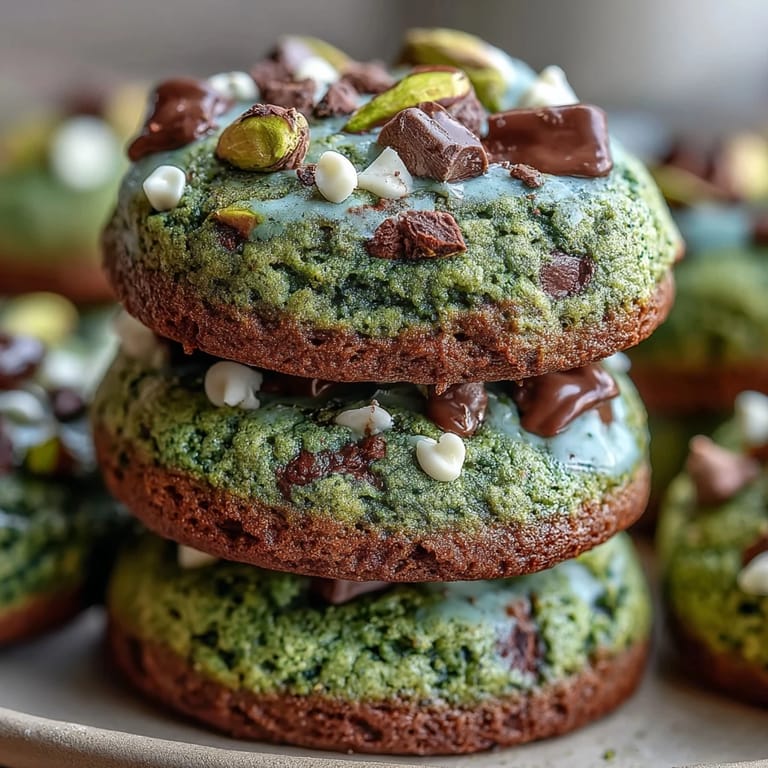2. Celebrate St. Patrick's Day with these vibrant pistachio cookies, naturally colored with spinach and packed with crunchy pistachios and vanilla flavor.  