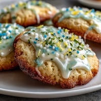 Bright lemon sugar cookies with pastel glaze, perfect for spring celebrations and Easter gatherings.